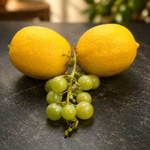 Chill on the River editorial image for The Simple Fruit Duo Your Kitchen Needs: Lemons and Grapes